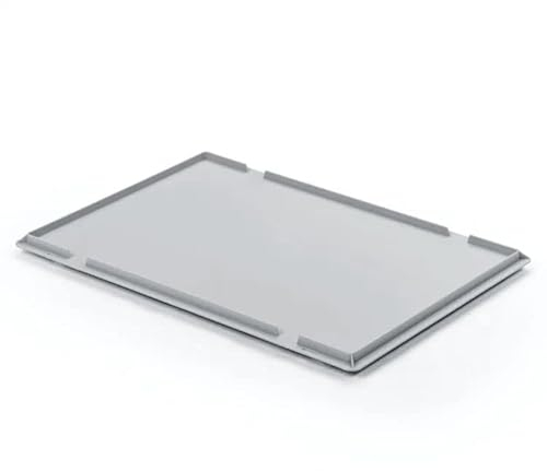 SuperSparSet 40x Auflagedeckel für Eurobehälter | BxT 30x40cm | Eurobox, Transportbox, Transportbehälter, Stapelbehälter