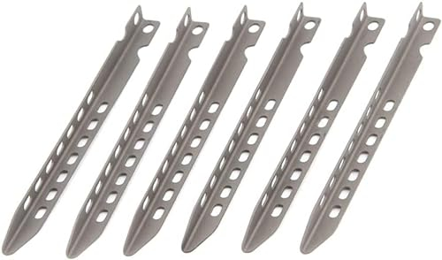 TOAKS Titan-Ankerpfähle, ultraleicht, Outdoor-Camping, eleganter Stil, 2 Stück, je 11,0 g (Zelt-Heringe)