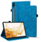 Vaitasy Custodia per Samsung Galaxy Tab S10 Plus/ S9 Plus/ S8 Plus/ S7 Plus/ S7 FE 12.4, Anti Caduta Pelle PU Cover per Galaxy Tab S9 Plus 12.4 - Albero della Vita Blu