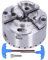 Mandrin de Tour Jeu de Mandrins pour Machine à Tourner Mandrin de Tour à Centrage Automatique M33 4 Pouces Métal à 4 Mâchoires pour le Travail du Bois Support de Serrage KP96-B