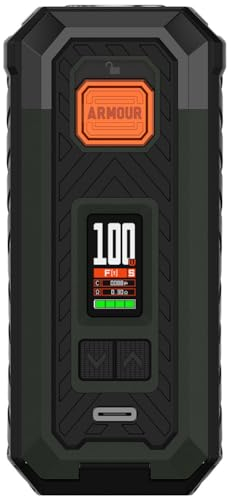 Vaporesso ARMOUR S Mod | 100W Box Mod Works with Itank 2 Atomizer/Z sub ohn Tank/ 510 Thread Atomizer E-Cigarette Vaporizer (Mod Only, No Battery, no nicotine no liquid)(Verde)