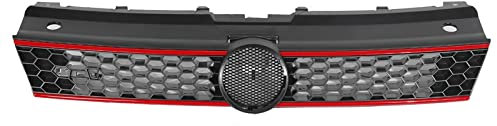 MAIDONG Sport Kühlergrill Auto Front Upper Grille Grill Für GTI Style Honeycomb Racing Grills Für VW Für Polo 6R 2009–2014 Autozubehör Kühler-Grill