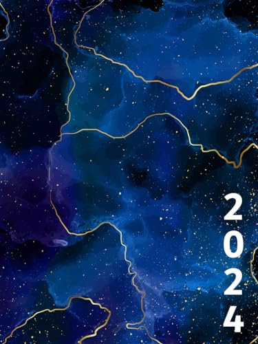 Tagesplaner 1 Tag 1 Seite XXL 2024: Buchkalender Din A4, 12 Monate, Terminplaner mit Uhrzeit, Zusätzlich zu Feiertagen, To do, wichtigen Notizen