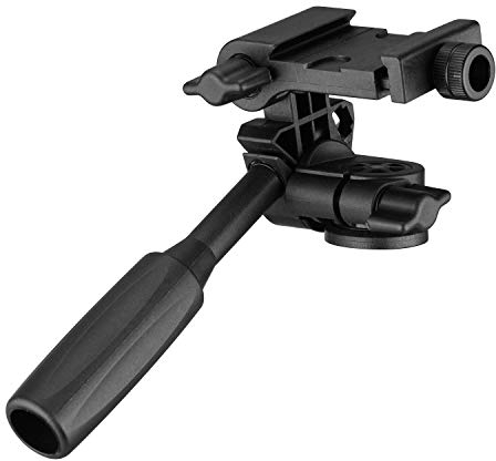 3-Way Pan Tilt Head 360° Panoramic 3KG Payload with Handle Quick Release Plate Universal 1/4 Mounting for Camera Tripod Mounting