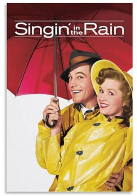 Filmposter American Romantic Comedy, Singin' in The Rain, Leinwand, Gemälde, Poster, Wandkunst, dekorative Bilddrucke, moderne Dekoration, 40 x 60 cm