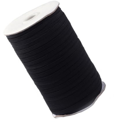 1 Rolle Weißer Gürtel Weiße Ohrringe Kostümband Aus Polyester Nähzubehör Für Kleidung Stretchband Nähgarn Elastisch