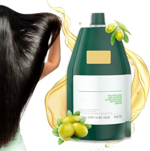 Polypeptide Keratin Hydrating Smoothing Hair Damage Repair Cream,Polypeptide Keratin Cream | Polypeptide Keratin Hair Revitalizing Cream, Keratin Hair Mask Deep Conditioner (1pcs)