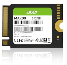 acer MA200 M.2 2230 SSD 512GB Gen4 : Vitesse de Lecture Jusqu’à 5200 Mo/s, Disque Dur Interne PCIe 4.0 NVMe avec HMB et SLC – Solid State Drive pour Ordinateur Portable/de Bureau