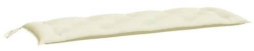vidaXL Gartenbank-Auflagen 2 STK. Cremeweiß 150x50x7 cm Oxford-Gewebe