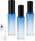 LOPHE Perfume Atomiser Refillable, Mini Refill Bottles, Empty Clear Glass Spray Bottles, Portable Atomiser With Fine Mist for Daily Business Trips, 10 ml 3 Pcs Gradient Blue