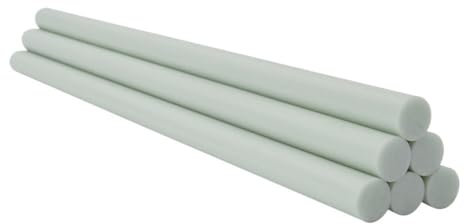 Tige solide en Fiber de verre, diamètres 0.8mm-13mm, barres blanches en Fiber de verre solide, longueur 1000mm, support de cerf-volant de tente UAV en arc 10 pièces(6mmx100cm)