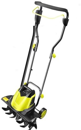 ASSYA Electric Soil Scarifier, Handheld Garden Soil Tiller, 2400W Corded Foldable Soil Scarifier with 30M Power Extension Cord, Suitable for Lawn And Garden