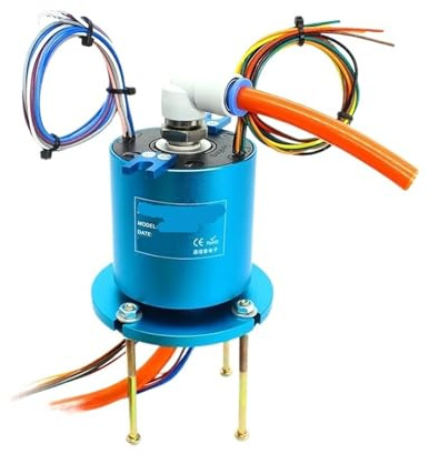 IndusTradCorp Slip Ring Rotary Union 1 Passage With Electrical Slip Ring 6 Wires /12 Wires /24 Wires 5A/10A(1passage 24CH)