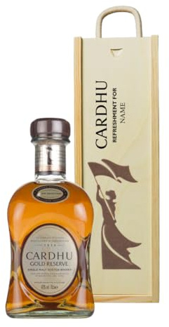 Personalised Cardhu Whiskey Gift Set, 70cl (40% ABV)