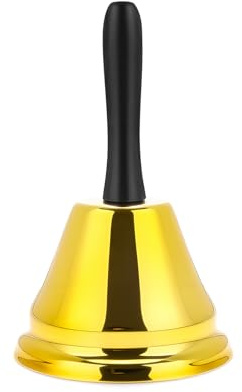 VABNEER Handglocke Glocke Bell Tischglocke für Zuhause, Klassenzimmer, Schule & Weihnachten