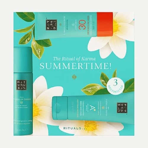 Rituals The Ritual of Karma Summer Travel Set, LSF 30 Sonnenschutz, Anti-Transpirant Spray, After Sun Serum, 3-teilige Kollektion