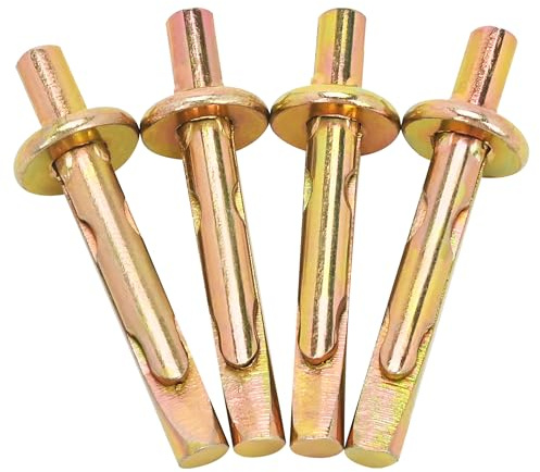 ohbien 90 Stück Deckennagel 6x40 mm Metall Schlagdübel Deckennageldübel Deckendübel Beton Deckenanker für Befestigungen in Gerissenem und Ungerissenem Beton (M6*40)