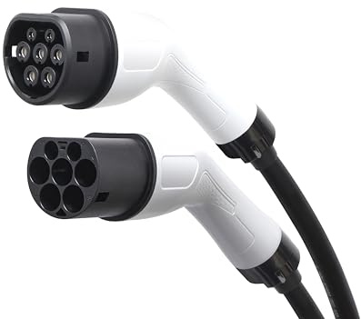 Energenie EV-Ladekabel 3,7 kW 16 A 1-phasig, 8 m | Mennekes Typ 2 Stecker auf Kupplung | IP67 Spritzwassergeschützt