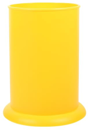 Plastic Spoon Holder for Kitchen Desktop Cutlery Storage, Yellow | Simple Plastic Design, Keeps Forks and Chopsticks Tidy on Workbench, One-piece Household Supply