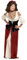 W WIDMANN MILANO Party Fashion - Kostüm Gastwirtin, Kleid, Korsett, Halskette, Kopfbedeckung, Magd, Bäuerin, Mittelalter, Karneval, Mottoparty