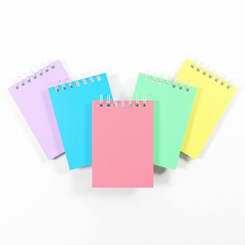 Silvine 160 Page A7 Wirebound Notebooks with Durable Wipe Clean Covers [Assorted Pack of 20],POLYA7AC