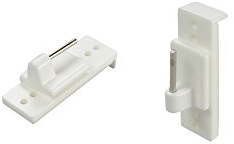 Liedeco | Gardinenhaken selbstklebend, verstellbar | 2 Stück | weiß