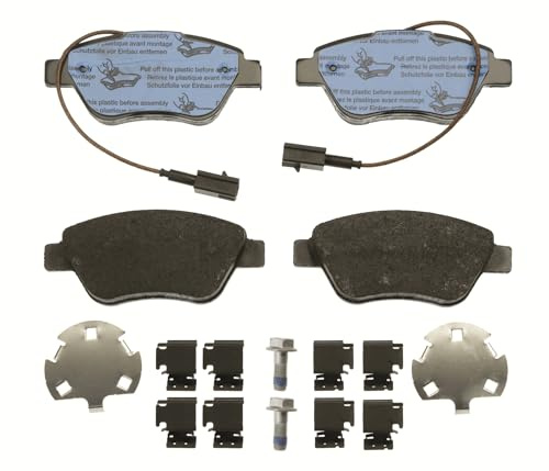 TRW GDB1842 Brake Pad Set of 4 Compatible for Fiat 500 (312_) 2007 - Front Axle and Other Vehicles