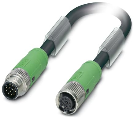 Phoenix Contact, 12-polig Sensor-Betätigungselementkabel, Gerade Stecker 12 / Gerade Buchse, Länge 3 m