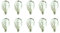 CARALL 10 Pezzi Lampadine Alogene T20 W21/5W 7443 12V 21/5W, Ricambi Lampade 12V Per Auto e Moto