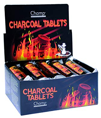 100 Stück Shishakohle 33 mm + gratis Feuerzeug - allaroundprofi24 - Shisha Hookah Wasserpfeife Smoking Kohle Holzkohle schnellzündend