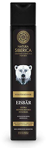 Natura Siberica Men Super Refreshing Shower Gel - Erfrischendes Duschgel für Männer - Belebt, spendet Feuchtigkeit & strafft - Mit Bio-Borretsch & Vitamin C - 250 ml