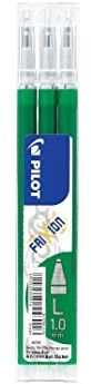 Pilot Tintenroller-Ersatzmine FRIXION Ball 10, grün für Tintenroller FRIXION Ball 10 und FRIXION Ball CLICKER 10-3 Stück (558016)