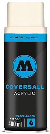 Molotow Coversall Acrylic Water Based Spray Paint Can, 400ml, Colour: 005 - Nature White