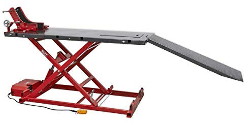 Sealey MC680E Motorcycle Lift 680 kg Capacity Heavy-Duty Electro/Hydraulic