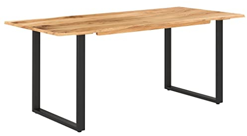vidaXL Mesa de Comedor 180x90x76 cm Madera Maciza de Acacia