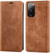 AFARER Handyhülle für Samsung Galaxy S20 FE, mit Magnetverschluss klapphülle, Brieftasche Klappbar Ledertasche Leather Wallet case Stoßfest Schutz mit Kartenhalter,Klappständer Ständer - Braun