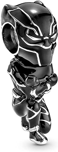 H.ZHENYUE Panther Charms für Frauen Charm Armbänder, 925 Sterling Silber Muttertag Halloween Geburtstag Weihnachten Schmuck Geschenk für Mädchen BtctoMoon LSL