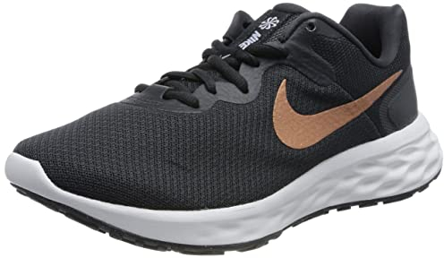 Nike Damen Revolution 6 Next Nature Sneaker, Dk Smoke Grey Metallic Copper, 37.5 EU