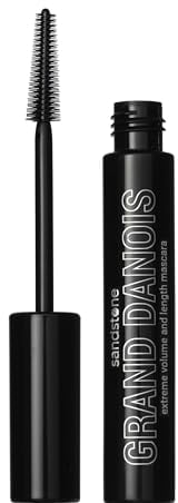 Sandstone Scandinavia Hypoallergene Mascara Empfindliche Augen | Volume Wimperntusche Schwarz für Volumen und Intensität | Allergie-zertifizierte Augen make-up Lange Wimpern | Für allergiker geeignet