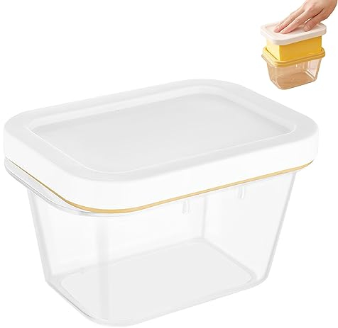 Nchdewui Beurrier, Beurrier vache, Transparent Beurrier, Boite a Beurre pour le stockage du beurre, du fromage, Facile à nettoyer