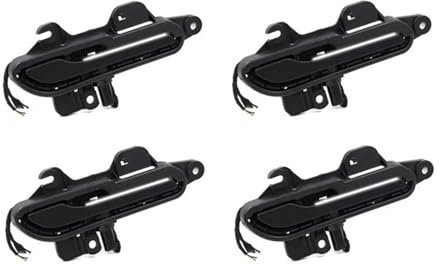 AuduE Smart Electric Door Handle For Tesla Model 3 Y 2018-2022 Car Electric Sensing Handle With LED Light Automatically Open (Color : Black Handle White, Size : Model 3 2016-20)