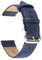 Amaxiu Uhrenarmband aus weichem Kalbsleder, Vintage-Stil, Schnellverschluss, universelles Ersatzarmband mit silberfarbener Edelstahlschnalle, 18 mm, 20 mm, 22 mm, für Damen und Herren (22 mm,