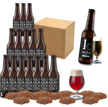 Pack de Cerveza Artesana MalaVida | Wood Age Ale | Triple Malta, triple lúpulo | Con toques de barrica de roble americano | Incluye cerveza artesana Unika Doble Maibock medalla BBF 2020