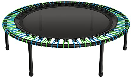 bellicon Fitness Trampolin 100cm (Gelb) |Praktische Klappbeine & Seilring-Federung bis 120kg (Stark) | Dreiteiliger Rahmen | Made in Germany