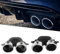 YUEGOO 1 Paar Edelstahl Auspuffblende Auto für Mercedes Benz AMG C43 W205 S205 C205 A205 Facelift 2019+, Auto Auspuff Endrohr Auspuffrohr Schalldämpfer Auspuffspitze Endrohrblenden Ersatz