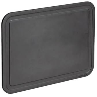 Marcato Clever Board M, Schneidebrett, schwarz, robustes Material, 30 x 20 x 1,5 cm, leicht zu reinigen, elegantes Design