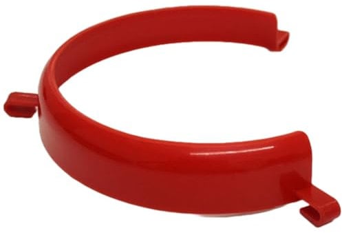 Ravencourt Living Plate Surround – Perfect for People with Tremors, Elderly, Parkinsons Patients, Prevents Food Spillage, One-Handed Use, Easy Clip On Design, Dishwasher Safe (Red)