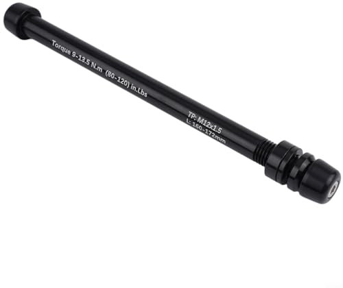 Bicycle Trainer Thru Axle Skewer Bike Trainer Shaft Skewer Trainer Adapter 12x142-148mm P1.5 P1.75 P1.0 Trainer Quick Release(M12x1.5 166-178)