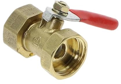 WJXRPZRB Messing-Kugelhahn 1/4'' 3/8'' 1/2'' Innengewinde Kugelhahn Messing-Verbindungsstück Kupferrohrverschraubung Kupplungsadapter(1/4)