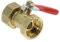 WJXRPZRB Messing-Kugelhahn 1/4'' 3/8'' 1/2'' Innengewinde Kugelhahn Messing-Verbindungsstück Kupferrohrverschraubung Kupplungsadapter(1/4)